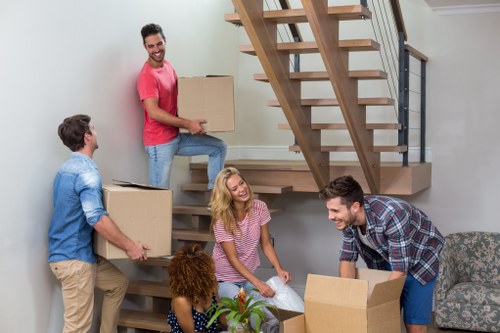 Professional movers assisting with relocation in Heston